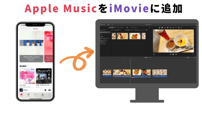 iMovieにApple Musicを追加する